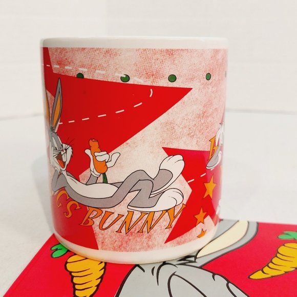 Vtg 1997 Bugs Bunny Star Mug and Personal-sized Mat- Applause - Picture 3 of 6